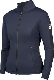 Produktbild von EQPRO Reitjacke für Mädchen mit Reißverschluss in Blau Weiß Silber