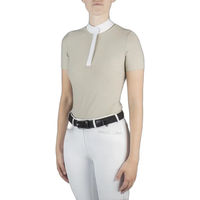 Produktbild von EQPRO Turnierpolo Sabrina Reitshirt für Damen in Beige Größe XS