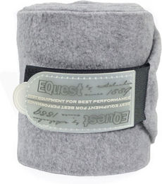 Produktbild von EQuest Alpha Fleece Gamaschen für Pferde Grau 4er Set aus Polyester