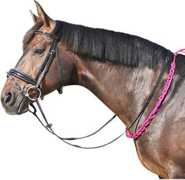 Produktbild von EQuest Balance Zügel Pro für Pferde aus Kunststoff in Schwarz oder Pink