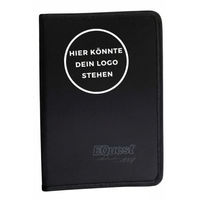 Produktbild von EQuest Equidenpassmappe aus Kunstleder in Schwarz mit individuellem Logo
