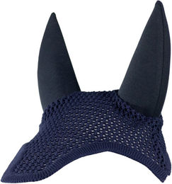 EQuest Fliegenhaube Soundless für Pferde aus Baumwolle Blau – Bild 1 von 3