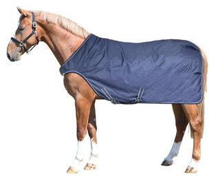 EQuest Führanlagendecke Kingston Outdoordecke für Pferde Blau Größe L 145 cm – Bild 1 von 3