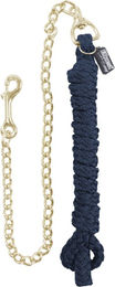 Produktbild von EQuest Führkette Ultimo Messing Gold und Blau