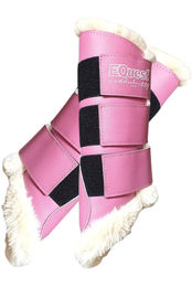 Produktbild von EQuest Gamaschen Soft 2er Set aus Weblammfell in Rosa für Pferde
