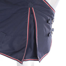 EQuest Halifax Turnout Rain Outdoordecke für Pferde mit Fleece-Futter marine rot weiß – Bild 1 von 7