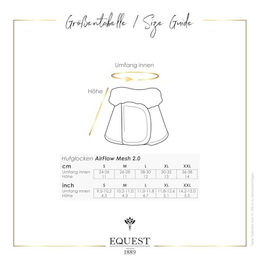 Produktbild von EQuest Hufglocken Air Flow Mesh 2.0 für Pferde 2er Set Schwarz XL/Full Extra