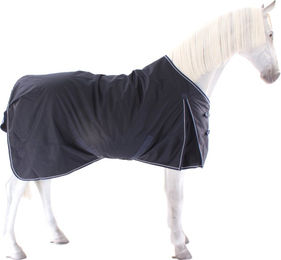 EQuest Kingston Outdoordecke für Pferde 145 cm marine-grau 100g/m2 – Bild 1 von 6