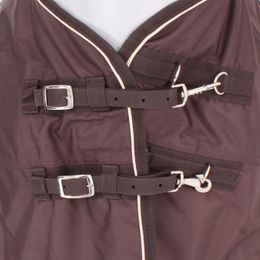 Produktbild von EQuest Ontario Turnout Pferdedecke mit mittlerem Hals 200g Mokka Braun