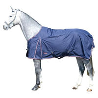 Produktbild von EQuest Outdoordecke Halifax 600 Denier für Pferde in Navy Blau und Schwarz Größe L
