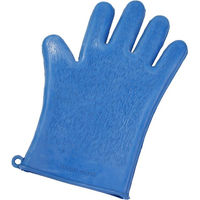 Produktbild von EQuest Waschhandschuh aus Gummi für die Pferdefellpflege in Blau