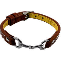 Produktbild von Equestrian Shop Armband für Damen aus Edelstahl in Gold und Braun 15 cm bis 19 cm