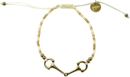 Produktbild von Equestrian Shop Damen Armband aus Edelstahl in Beige und Gold