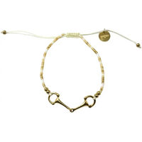 Produktbild von Equestrian Shop Damen Armband aus Edelstahl in Beige und Gold