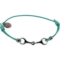 Produktbild von Equestrian Shop Damen Armband aus Edelstahl in Gold und Türkis 14 cm bis 20 cm