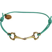 Produktbild von Equestrian Shop Lana Ip Gold Armband aus Edelstahl mit Türkis und Grün Unisex 14 cm bis 20 cm