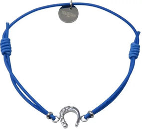 Produktbild von Equestrian Shop Lola Armband aus Edelstahl in Blau Unisex 14 cm bis 20 cm