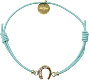 Produktbild von Equestrian Shop Lola Armband aus Edelstahl in Gold und Türkis Unisex 14 cm bis 20 cm