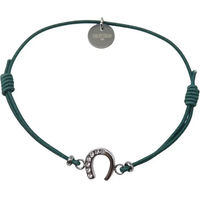 Produktbild von Equestrian Shop Lola Armband aus Edelstahl in Grün Unisex 14 cm bis 20 cm