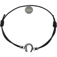 Produktbild von Equestrian Shop Lola Armband aus Edelstahl in Schwarz Unisex 14 cm bis 20 cm
