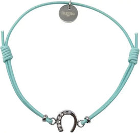 Produktbild von Equestrian Shop Lola Armband aus Edelstahl in Türkis Unisex 14 cm bis 20 cm