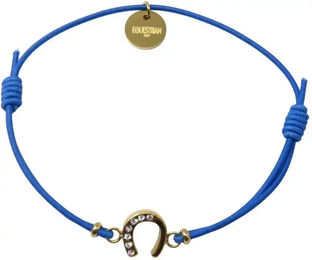 Produktbild von Equestrian Shop Lola IP Armband aus Edelstahl in Blau für Unisex 14 cm bis 20 cm