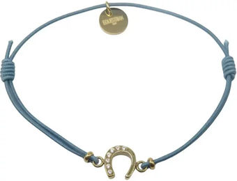 Produktbild von Equestrian Shop Lola IP Armband aus Edelstahl in Türkis und Blau für Unisex 14 cm bis 20 cm
