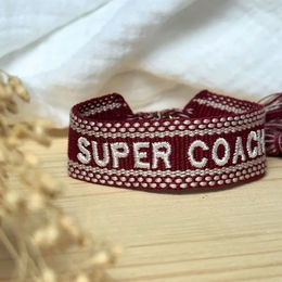 Equestrian Shop Super Coach Armband aus Stoff in Rot für Unisex 15 cm bis 22 cm – Bild 1 von 1