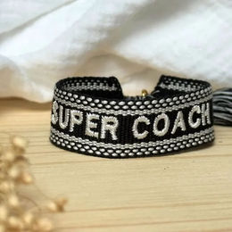 Equestrian Shop Super Coach Armband aus Stoff in Schwarz für Unisex 15 cm bis 22 cm – Bild 1 von 1