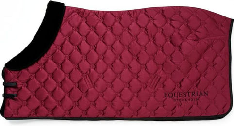 Equestrian Stockholm Abschwitzdecke Velvet Fleece Bordeaux 145 cm – Bild 1 von 3