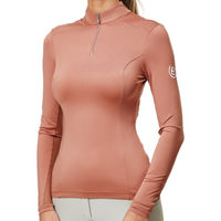 Produktbild von Equestrian Stockholm Air Breeze Reitshirt Damen Longsleeve Coral XS