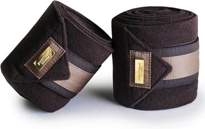 Equestrian Stockholm Bandagen aus Fleece in Braun 4 m – Bild 1 von 1