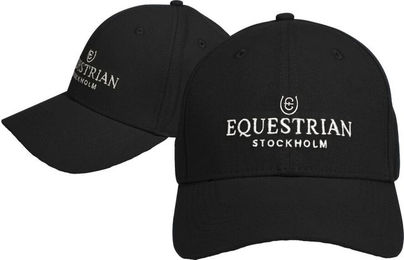 Produktbild von Equestrian Stockholm Baseball-Cap aus Baumwolle Unisex Schwarz One Size