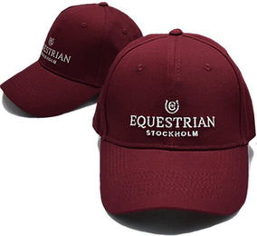 Equestrian Stockholm Baseballcap Unisex aus Baumwolle Bordeaux Silber – Bild 1 von 1