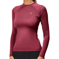 Produktbild von Equestrian Stockholm Baselayer Damen Langarm Dynamic Merlot Longsleeve mit UPF30+ XS