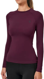 Equestrian Stockholm Baselayer Damen Langarm Longsleeve Dynamic Purple Night Lila XXS mit UPF30+ – Bild 1 von 1