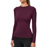Produktbild von Equestrian Stockholm Baselayer Damen Langarm Longsleeve Dynamic Purple Night Lila XXS mit UPF30+
