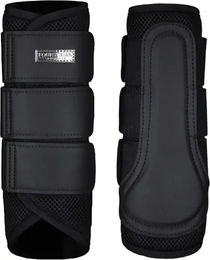 Produktbild von Equestrian Stockholm Classic Mesh Gamaschen für Pferde Schwarz Größe M
