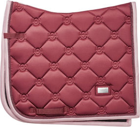 Equestrian Stockholm Dressurschabracke Amber Rose Cob in Rosa Silber Beere aus Polyester – Bild 1 von 1