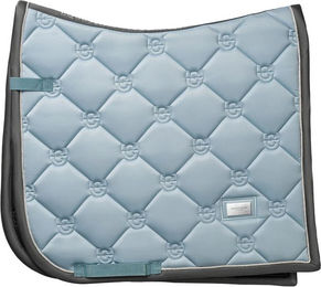 Equestrian Stockholm Dressurschabracke Blau aus Polyester für Warmblut – Bild 1 von 2