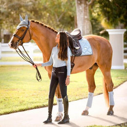 Equestrian Stockholm Dressurschabracke Cob Steel Blue FS 2022 – Bild 1 von 1