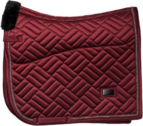 Equestrian Stockholm Dressurschabracke Fur Crystal Vegan in Bordeaux Grösse Cob – Bild 1 von 1