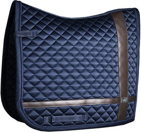 Equestrian Stockholm Dressurschabracke Leather Deluxe Silver Full aus Kunstleder – Bild 1 von 1