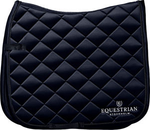 Equestrian Stockholm Dressurschabracke Line Blau aus Polyester für Vollblut – Bild 1 von 3