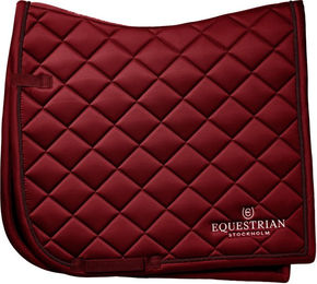 Equestrian Stockholm Dressurschabracke Line Rot aus Polyester für Warmblut – Bild 1 von 3