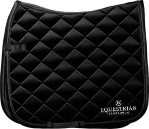 Equestrian Stockholm Dressurschabracke Line Schwarz aus Polyester für Vollblut – Bild 1 von 3