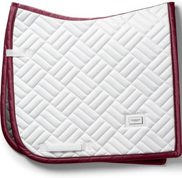 Equestrian Stockholm Dressurschabracke Modern White Merlot Full – Bild 1 von 1