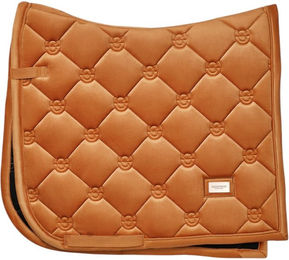 Equestrian Stockholm Dressurschabracke Velvet in Orange Größe Full – Bild 1 von 2