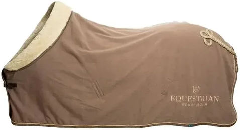 Produktbild von Equestrian Stockholm Fleecedecke für Pferde in Beige und Gold