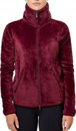 Equestrian Stockholm Fleecejacke Damen Velvet Merlot Teddy Jacke Grösse S – Bild 1 von 1